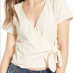 MADEWELL TEXTURE & THREAD WRAP TOP SIZE SMALL
